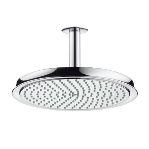 Hansgrohe-HG-Tellerkopfbrause-Raindance-Classic-240mm-Air-chrom-mit-Deckenelement-100mm-27405000 gallery number 1